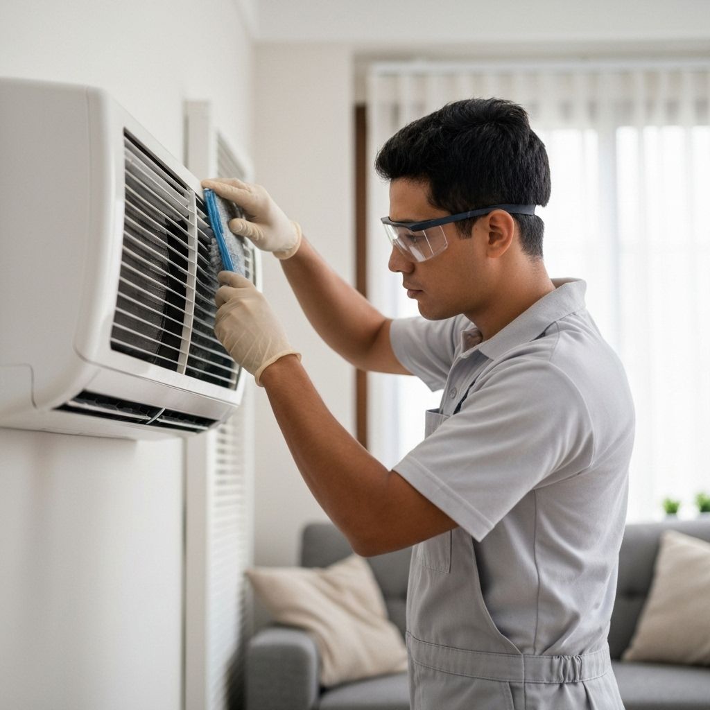 Higienização de ar condicionado